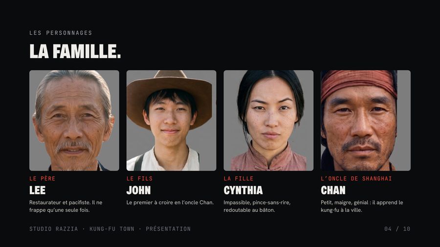 Lee, John, Cynthia et Chan